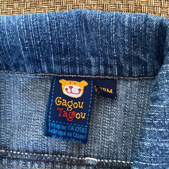 Gagou Tagou Floral Caterpillar Denim Jean Jackets 18 Months - Picture 6 of 9